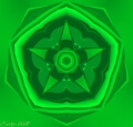 Green Star Lotus Mandala